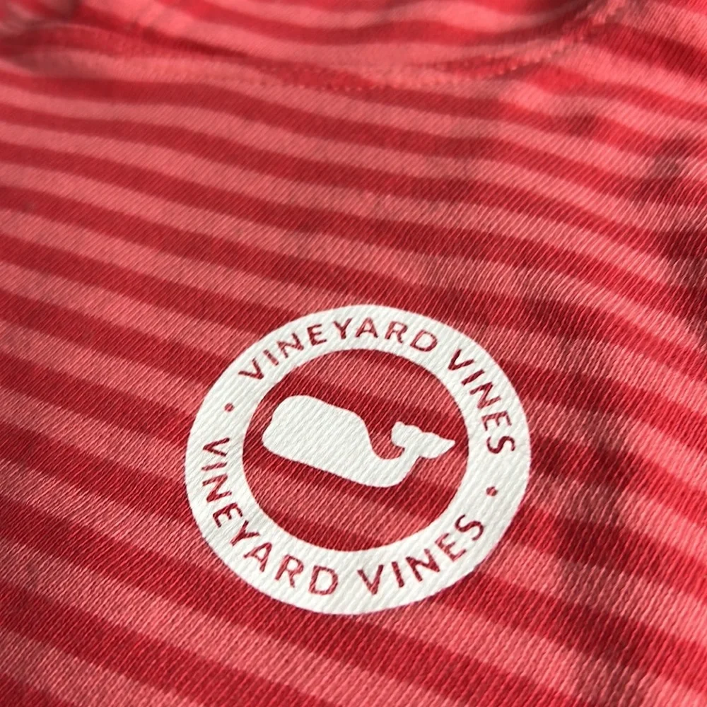 VINEYARD VINES Pink Stripe Hoodie Sweatshirt M (10-12)